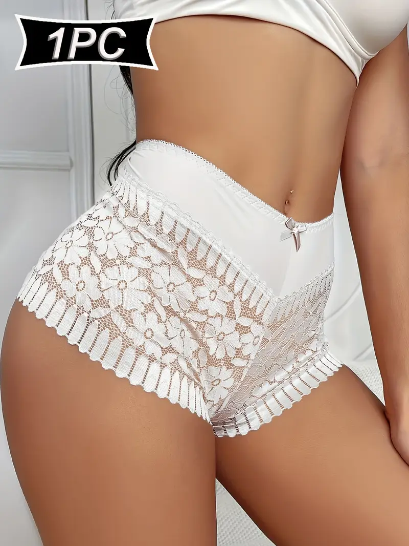 Culotte Femme blanc Haute Taille Mi-Saison sexy taille L