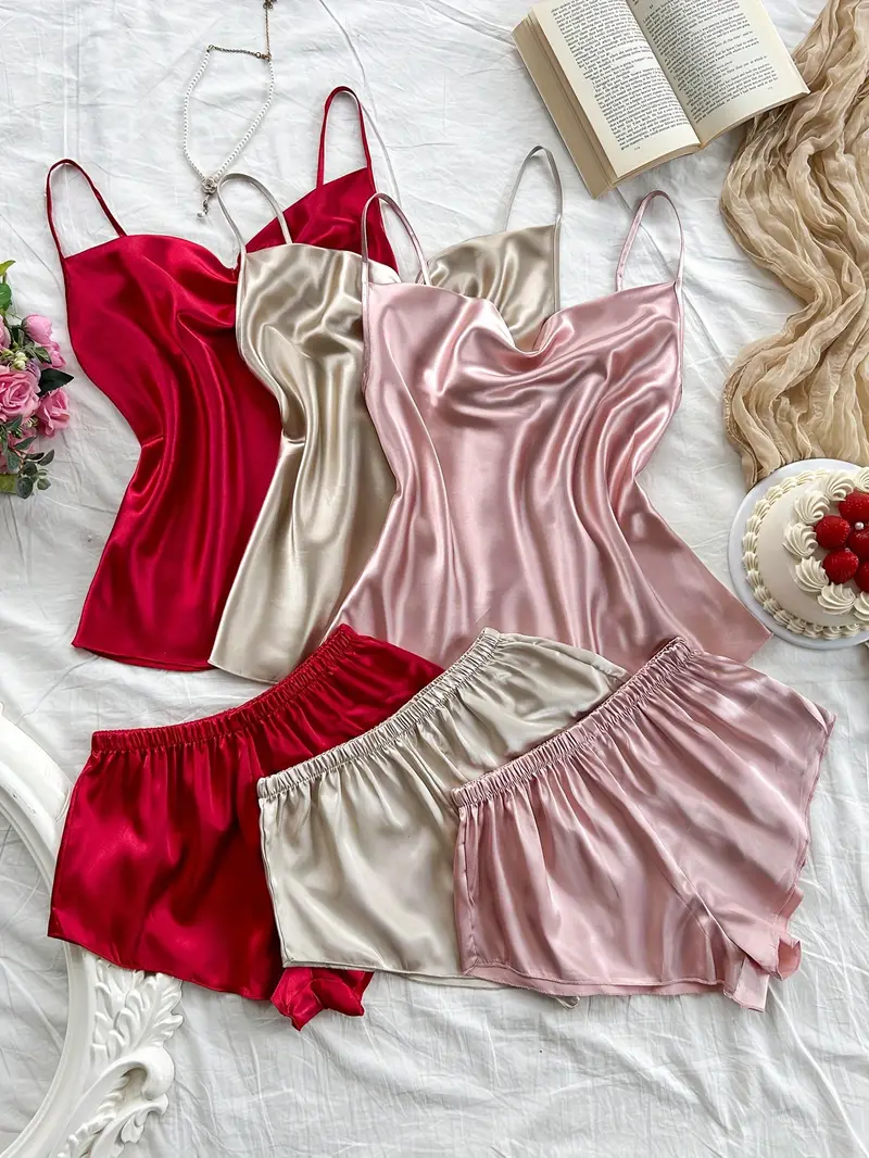 Ensemble 6 pièces pour femmes avec hauts sexy et shorts taille M